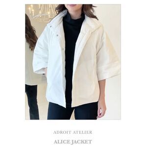 Adroit Atlelier Alice jacket 3/4 sleeves down fill size 2